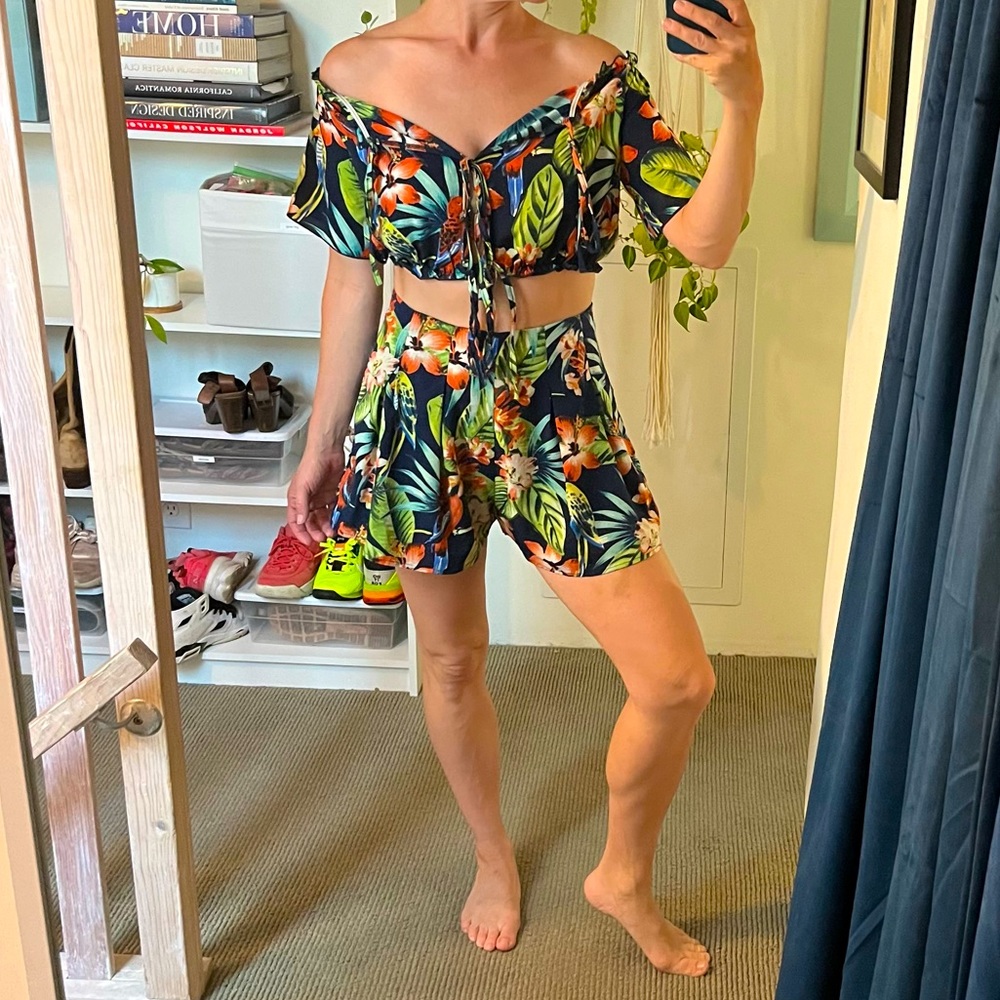 Nasty Gal Tropical Matching Set